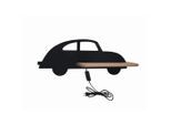 Möbelix , Schwarz , Holz, Metall, Holzwerkstoff , Eiche , 12x15x43 cm , RoHS, Europäischer Sicherheitsstandard , Schnurschalter, einfach zu transportieren , Beleuchtung, Innenleuchten, Wandleuchten, Kinderzimmer Wandleuchten