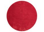 Möbelix , Rot , Textil , Uni , rund , Bsci , für Fußbodenheizung geeignet , Teppiche & Böden, Teppiche, Fellteppiche