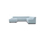 Mid.you , Pastellblau , Textil , Wenge , Uni , U-Form , 328x212 cm , Made in EU, FSC MIX , Rücken echt ,