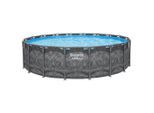 Bestway , Dunkelgrau , Metall, Kunststoff , 132 cm , RoHS , Pools & Wasserspaß, Pools, Aufstellpools, Frame-Pools
