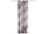Möbelix , Rosa , Textil , Floral , 135x245 cm , für Stange und Schiene geeignet, mit Kombiband , Heimtextilien, Vorhänge, Fertigvorhänge