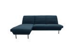 Looks by W.Joop , Dunkelblau , Textil , Uni , Ottomane links, nicht einzeln stellbar, L-Form , 214x168 cm , Made in EU, FSC MIX , Stoffauswahl, seitenverkehrt erhältlich, Hocker erhältlich, Rücken echt ,