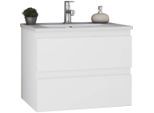 Möbelix , Weiß , Holzwerkstoff , 2 Schublade(n) Schubladen , 65x53x45 cm , FSC MIX , hängend ,
