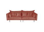 Mid.you , Koralle , Textil , Füllung: Polyurethan (PUR),Polyurethan (PUR),Polyurethan (Pur) , 262x91x115 cm , Made in EU , Wohnzimmer, Sofas & Couches, Sofas, 2er Sofas