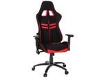 Mid.you , Rot, Schwarz , Metall , 72x138x63 cm , Wippmechanik mit Härtegradeinstellung, Sitzfläche 360° drehbar , Büromöbel, Bürostühle, Gaming Stühle
