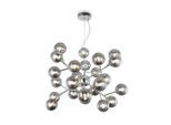 Maytoni , Grau, Chromfarben , Metall, Glas , Kugel , 40 cm , CE , beliebig kürzbar, gleichmäßige Lichtverteilung , Beleuchtung, Innenleuchten, Hängeleuchten, Pendelleuchten