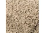Plüschstoff, taupe