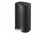Luca Bessoni , Schwarz , Metall , 30 l , 30x63.5x35 cm , Haushalt, Entsorgung, Abfalleimer, Treteimer