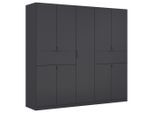 Rauch Möbel , Grau , Holzwerkstoff , 3 Fächer , 2 Schublade(n) Schubladen , 226x210x54 cm , Blauer Engel, BQ - Bündnis für Qualität, Made in Germany ,