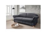 Livetastic , Anthrazit , Textil , Buche , Uni , 198x84x80 cm , Made in EU , Typenauswahl, Rücken echt , Wohnzimmer, Sofas & Couches, Sofas, 2er Sofas