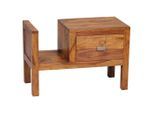 Mid.you , Sheeshamfarben , Holz , Sheesham , massiv , 1 Schublade(n) Schubladen , 60x40x30 cm ,