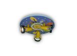 Niermann , Mehrfarbig , Kunststoff, Holzwerkstoff , rund , 15 cm , verstellbare Spotlights , Beleuchtung, Innenleuchten, Deckenleuchten, Kinderzimmer Deckenleuchten