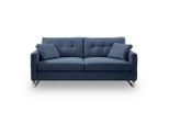 Mid.you , Dunkelblau , Textil , Füllung: Kaltschaum,Kaltschaum , 203x92x94 cm , Made in EU, FSC MIX ,