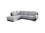 Mid.you , Grau, Dunkelgrau , Textil , Ottomane links, L-Form , 264x221 cm ,
