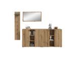 Mid.you , Eichefarben , Holzwerkstoff , Holzoptik , 258x192x37 cm , FSC MIX , stehend ,