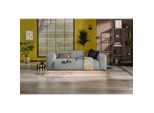 Mid.you , Hellgrau , Textil , 247x75x104 cm , Made in EU ,