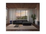 Mid.you , Schwarz , Textil , Ottomane rechts, L-Form , 304x200 cm , Made in EU ,