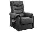 Livetastic , Dunkelgrau , Textil , 76x106x94 cm , Stoffauswahl, Relaxfunktion, Netzbetrieb ,