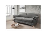 Livetastic , Graubraun , Textil , Buche , Uni , 151x94x80 cm , Made in EU , Typenauswahl, Rücken echt ,