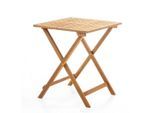 Möbelix , Akaziefarben , Holz , Akazie , 58x74x58 cm , klappbar , Gartenmöbel, Gartentische, Gartentische