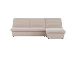 Looks by W.Joop , Creme , Textil , Uni , Ottomane rechts, L-Form , 274x168 cm , Made in EU, FSC MIX , Stoffauswahl, Rücken echt ,