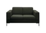 Looks by W.Joop , Dunkelgrün , Textil , Uni , 155x82x90 cm , Made in EU, FSC MIX , Stoffauswahl, Rücken echt, Armteil links, Armteil rechts , Wohnzimmer, Sofas & Couches, Sofas, 2er Sofas