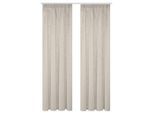 Möbelix , Taupe , Textil , Uni , 140x160 cm , für Stange und Schiene geeignet, mit Kombiband , Heimtextilien, Vorhänge, Fertigvorhänge