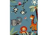 Möbelix , Orange, Türkis , Textil , Tier , rechteckig , 120x170 cm , ISO 9001, Bsci, Oeko-Tex® Standard 100 , für Fußbodenheizung geeignet, in verschiedenen Größen erhältlich, pflegeleicht, leicht zusammenrollbar , Teppiche & Böden, Teppiche, Kinderteppiche