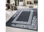 Teppich AYYILDIZ TEPPICHE "Miami 6620" Gr. 3, grau, B:120cm H:12mm L:170cm, Kunstfaser, Teppiche, Teppich, Läufer, Kurzflor, orientalisches ausdrucksstarkes Design
