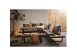 Ambia Garden Dining-Loungeset , Anthrazit, Dunkelgrau, Teakfarben , Metall, Kunststoff, Textil , Füllung: Polyester,Schaumstoff , einzeln stellbar , 240x240 cm , UV-beständig , Gartenmöbel, Gartengarnituren, Gartenmöbel-Sets