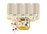 Dogs'n Tiger Adult Nassfutter Katze, Herzlich, Huhn, Rinderherzen & Karotte 32x100 g