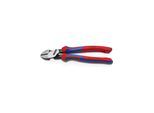 KNIPEX 74 22 200 Kraft-Seitenschneider mit Comfort-Griffen schwarz atramentiert 200 mm)