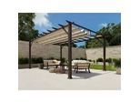 Pergola PARAGON "Florenz", braun (dunkelbraun), B:505cm H:236cm T:350cm, Pergolen, Topseller
