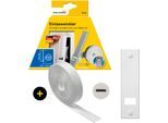 Einlass-Gurtwickler SCHELLENBERG "inkl. Abdeckplatte, Gurtführung, Rollladengurt grau oder weiß", weiß, 1 Stk., Gurtwickler, Unterputz Gurtwickler 16 cm Lochabstand für das Rollladensystem Maxi