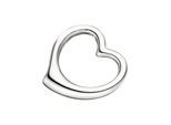 Herzanhänger JOBO "Anhänger Schwingherz", silber (silber 925), Schmuckanhänger, Damen, Silber 925 (Sterlingsilber), 925 Silber