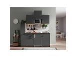 Miniküche Oliver mit Geräten ca. 180 cm Grau
