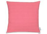 Dekokissen APELT "3800", pink (pink, unifarben), B:49cm L:49cm, Obermaterial: 75% Polyester, 25% Baumwolle, Dekokissen_Sitzkissen_Kissenhüllen, Statement-Reißverschluss