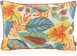 Dekokissen H.O.C.K. "Tropical" Gr. 1, bunt (aquablau, gelb, orange, gemustert), B:60cm H:10cm L:40cm, Polyacryl, Dekokissen_Sitzkissen_Kissenhüllen, Kissenhülle mit Füllung, 1 Stück