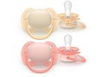 Philips Avent Ultrasoft SCF091/38 0-6 m tétine Girl 2 pcs