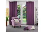 Vorhang WIRTH "Newbury" Gr. 1, lila (beere), B:65cm H:125cm, Jacquard, Baumwolle, Polyester, Gardinen