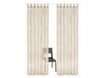 Gardine OTTO HOME "Dimona" Gr. 5, grau (taupe), B:140cm H:265cm, Voile, Polyester, Gardinen, Gardine, 2er-Set, Voile, Polyester, Wellen