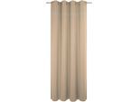 Vorhang WIRTH "Wiessee" Gr. 4, beige (naturfarben), B:150cm H:245cm, Jacquard, Baumwolle, Leinen, Modal, Gardinen