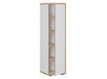 Mid.you , Weiß, Honigeiche , Holzwerkstoff , 4 Fächer , 30x110x33 cm , stehend ,