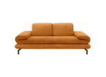 Looks by W.Joop , Orange , Textil , Uni , 204x83x98 cm , Made in EU, FSC MIX , Wohnzimmer, Sofas & Couches, Sofas, 2er Sofas