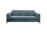 Looks by W.Joop , Petrol , Textil , Uni , 210x82x90 cm , Made in EU, FSC MIX , Stoffauswahl, Rücken echt, Armteil links, Armteil rechts , Wohnzimmer, Sofas & Couches, Sofas, 3er Sofas