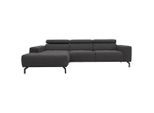 Mid.you , Braun, Schwarz , Textil , Uni , Ottomane links, L-Form , 292x175 cm , Made in EU, FSC MIX , Rücken echt ,