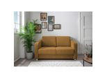 Livetastic , Goldfarben , Textil , Uni , 159x88x87 cm , Made in EU , Stoffauswahl, Liegefunktion, einzeln ausziehbar, Rücken echt ,