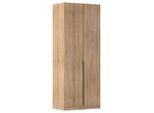 Rauch Möbel , Sonoma Eiche , Holzwerkstoff , 2 Fächer , 91x229x54 cm , Blauer Engel, Goldenes M, BQ - Bündnis für Qualität, Made in Germany , Beimöbel erhältlich, in verschiedenen Größen erhältlich , Schlafzimmer, Kleiderschränke, Kleiderschränke Alabama
