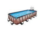 Exit Toys , Braun , Kunststoff , 250x100x540 cm , TÜV-geprüft, CE , Pools & Wasserspaß, Pools, Aufstellpools, Frame-Pools
