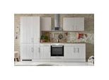 Küchenblock Anton Landhaus ohne Geräte ca. 300 cm Weiß